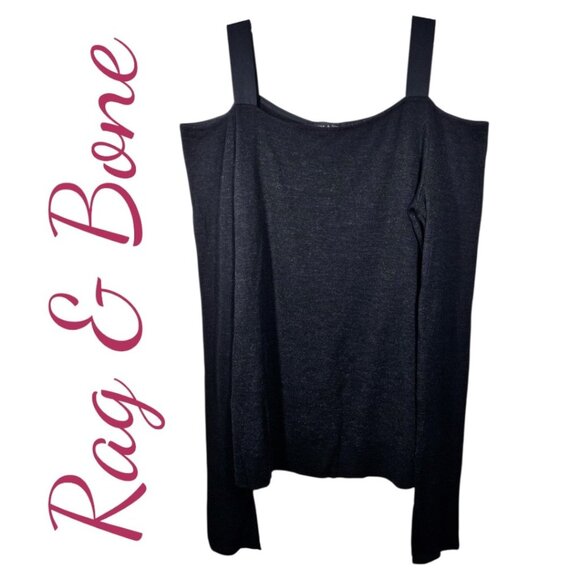 RAG & BONE WOOL COLD SHOULDER SWEATER FAIRYGOTH GRUNGE, SIZE MEDIUM - Picture 11 of 12